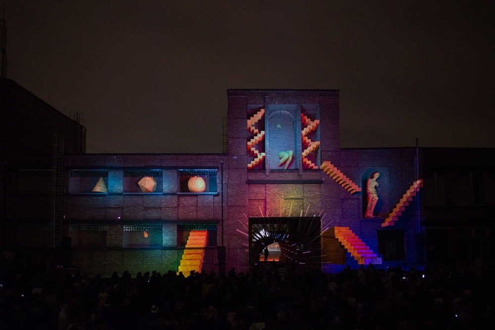 Verschillende installaties op het Lichtfestival Gent